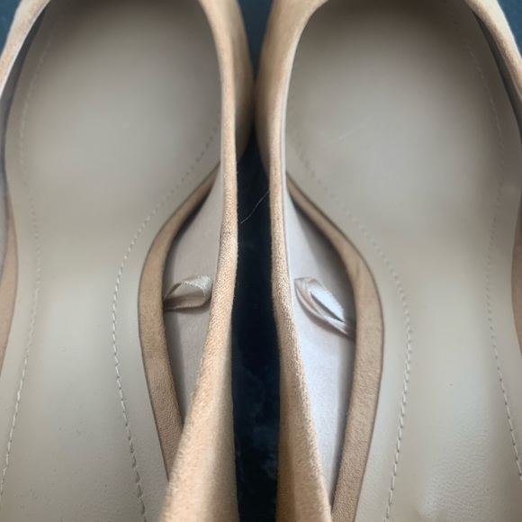 EUC Pointed Toe H&M VEGAN Suede Pumps 3” US 9.5 EU 41 - Picture 6 of 10